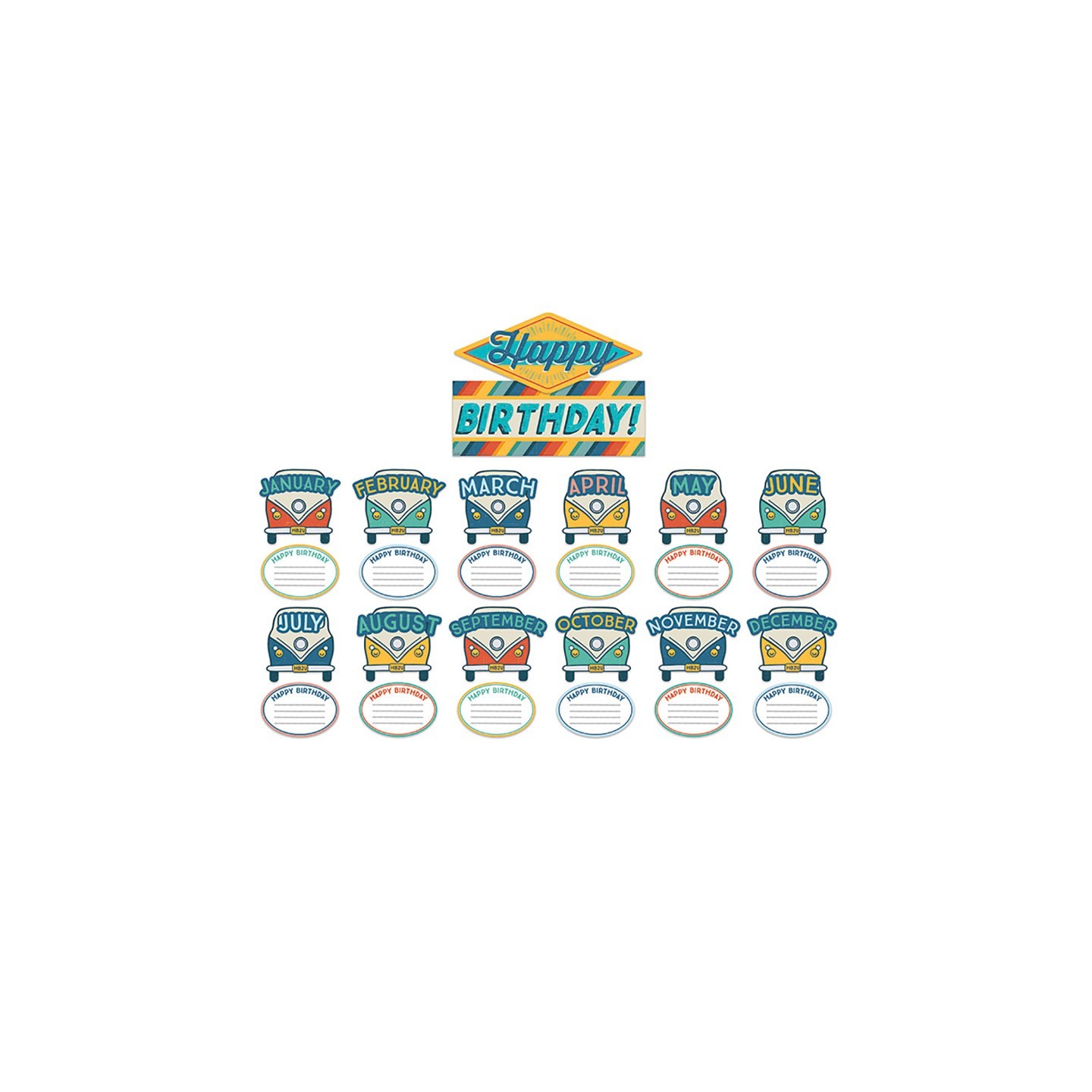 Eureka® Adventurer Birthday Mini Bulletin Board Set