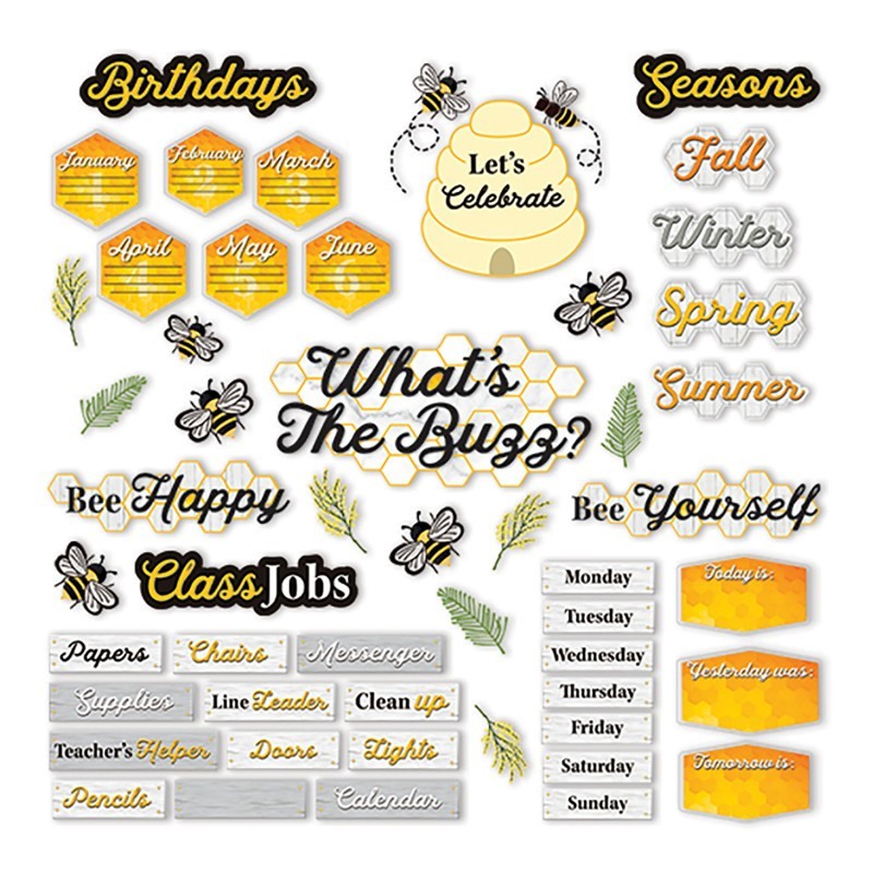 Eureka® The Hive Classroom Organization Bulletin Board Set