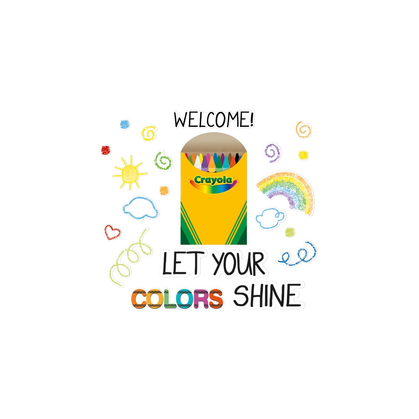 Eureka® Crayola® Let Your Colors Shine Bulletin Board Set