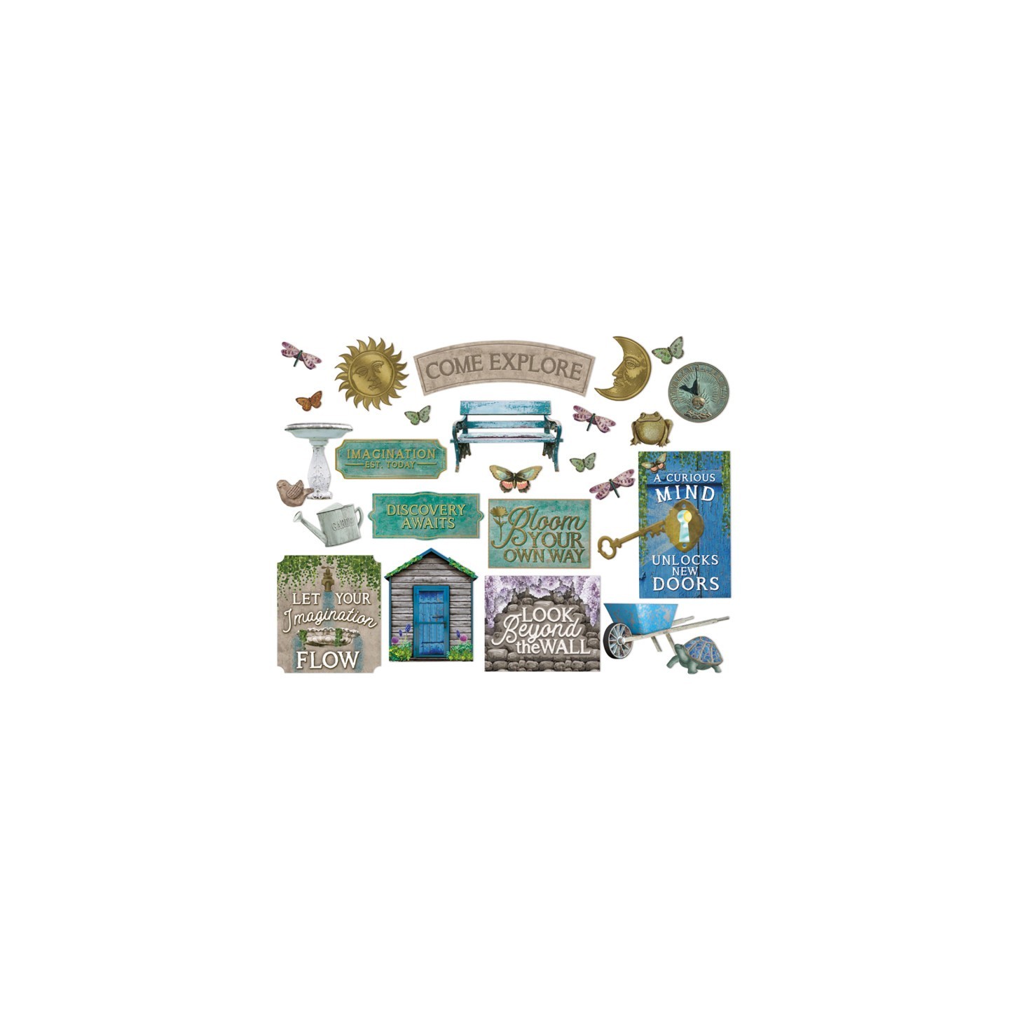 Eureka® Curiosity Garden Gallery Wall Bulletin Board Set