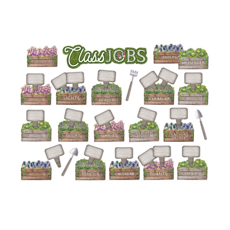 Eureka® Curiosity Garden Class Jobs Mini Bulletin Board Set