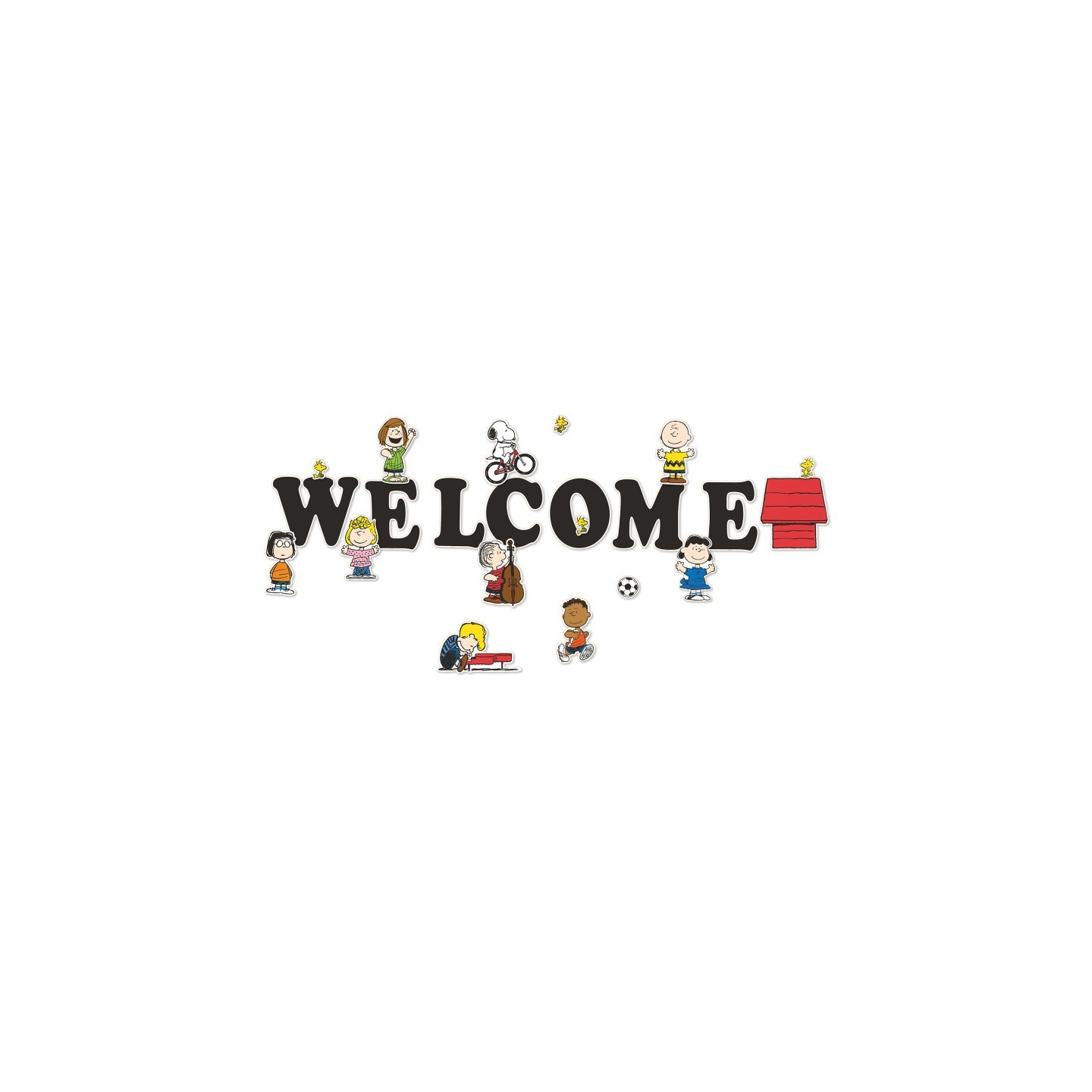 Eureka® Peanuts® Giant Welcome Bulletin Board Set, 22 Pieces