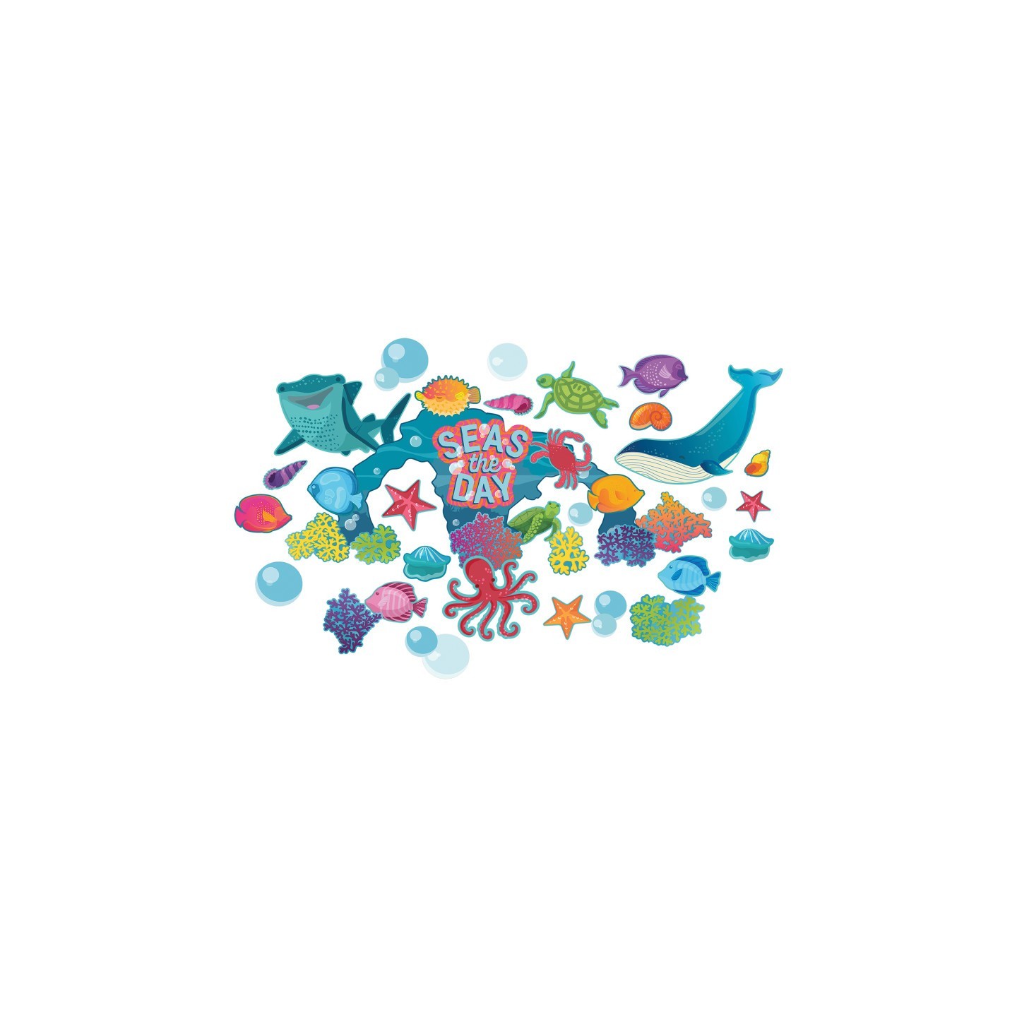 Eureka® Seas the Day Bulletin Board Set, 42 Pieces