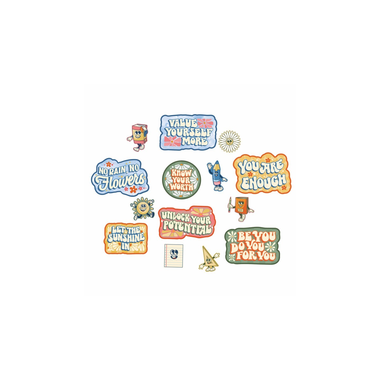 Eureka® S'cool Era Gallery Wall Bulletin Board Set, 14 Pieces