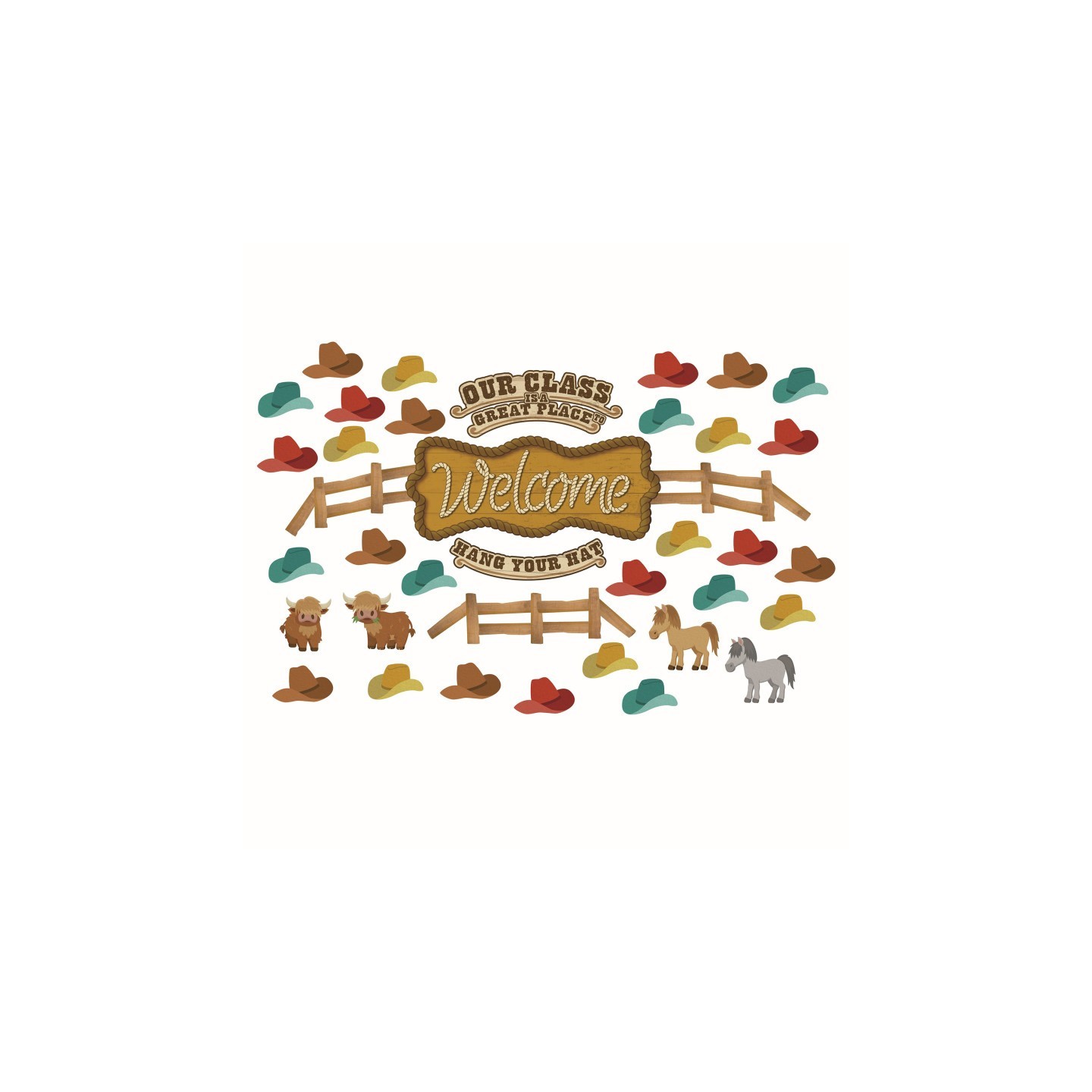 Eureka® Wild Wild Classroom Welcome Bulletin Board Set, 69 Pieces