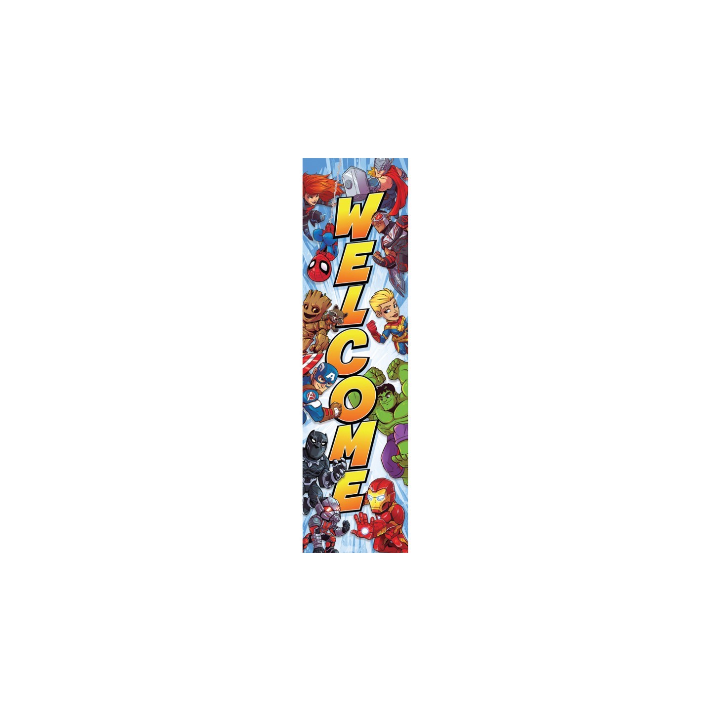 Eureka® Marvel™ Super Hero Adventure Vertical Banner, 45" x 12"