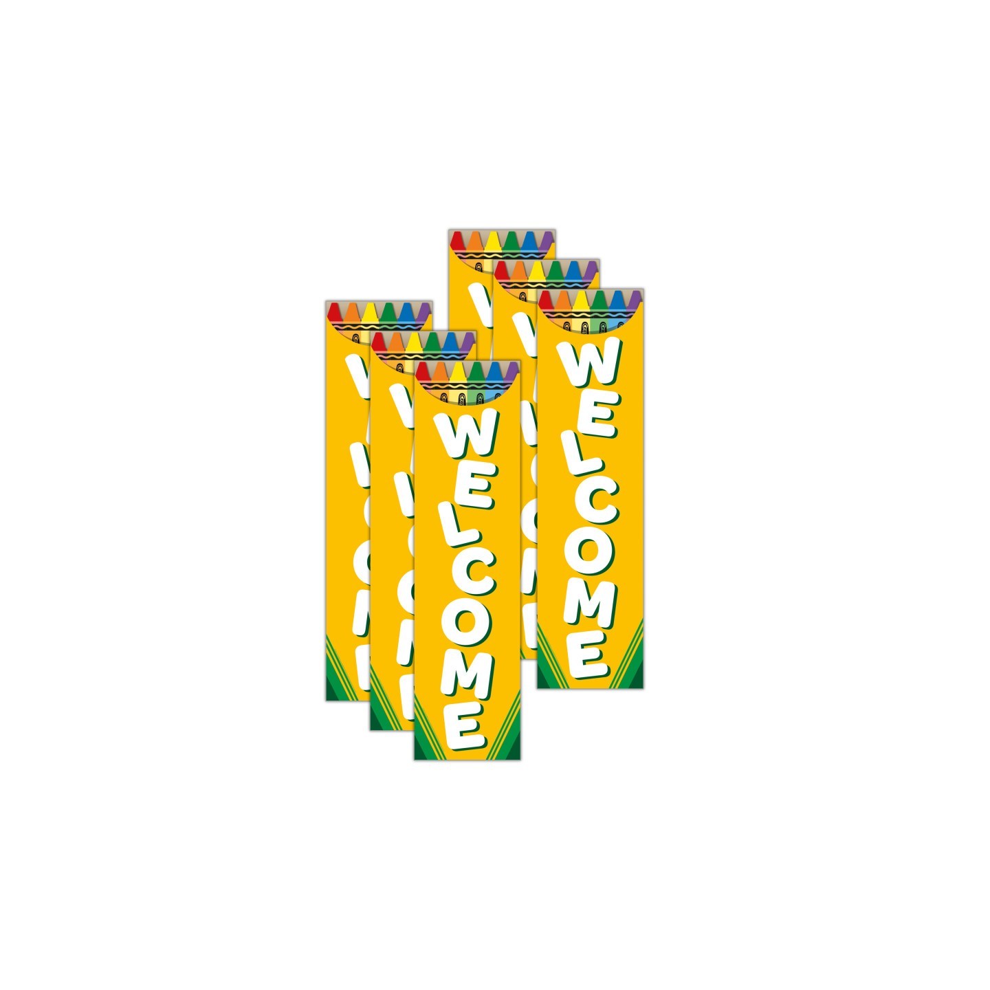 Eureka® Crayola® Welcome Vertical Banner, Pack of 6