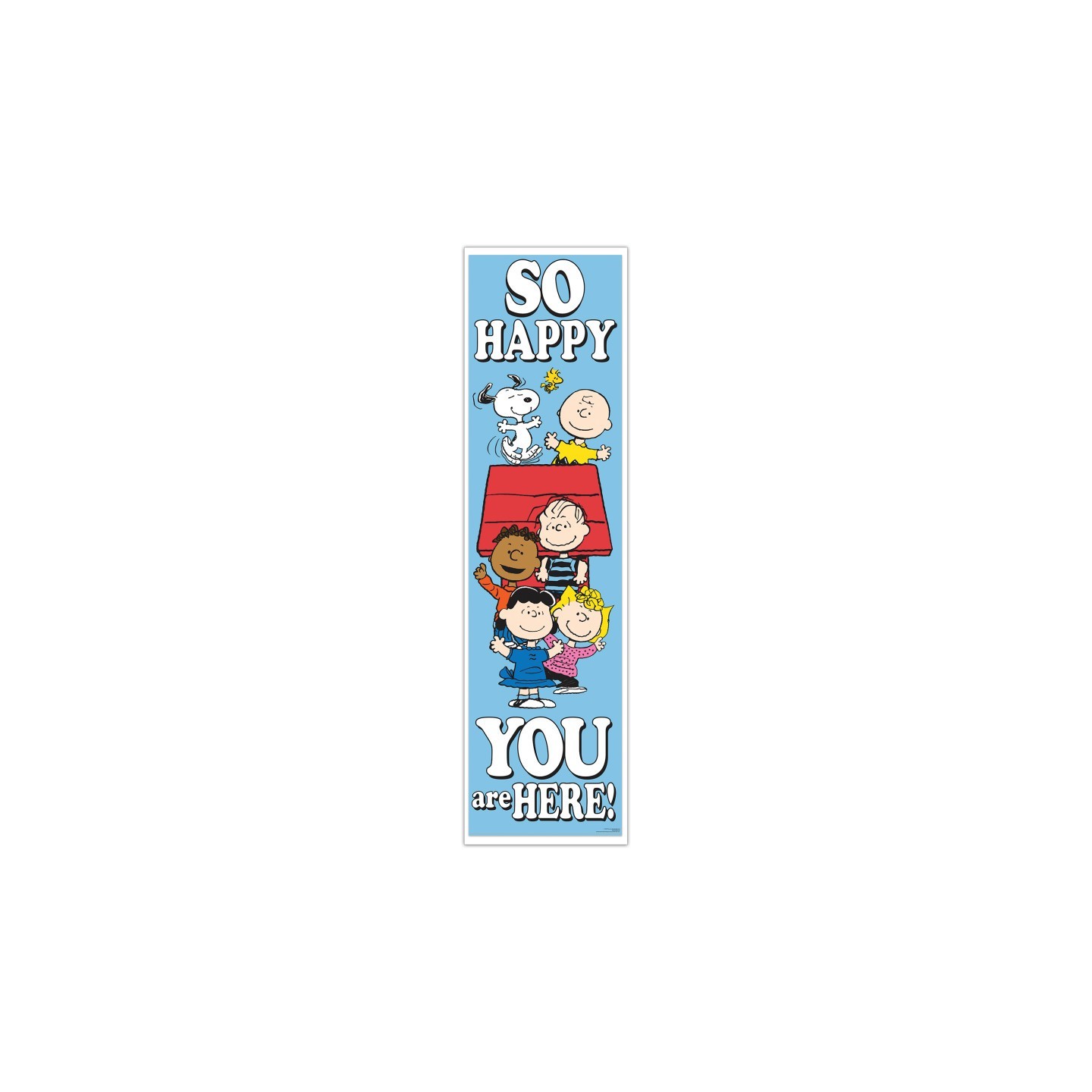 Eureka® Peanuts® So Glad You Are Here! Banner - Vertical