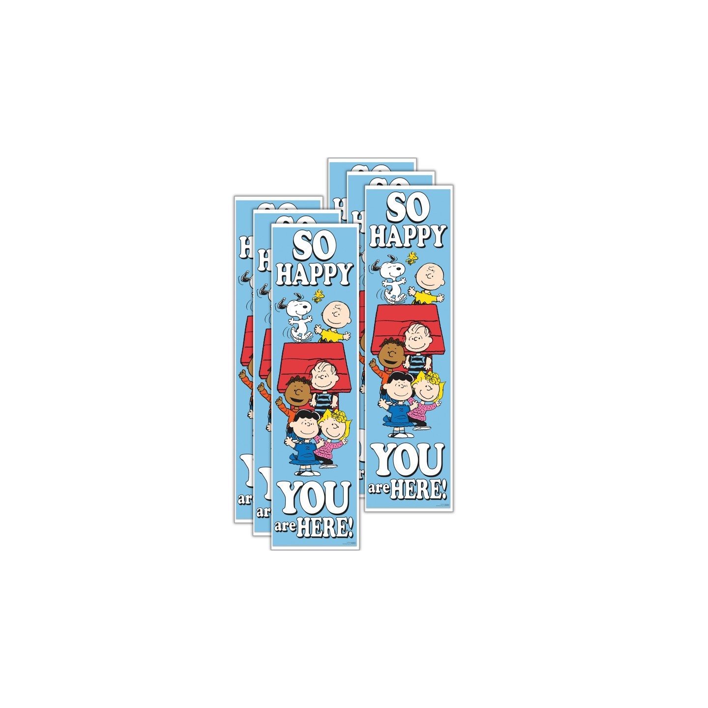 Eureka® Peanuts® So Glad You Are Here! Banner - Vertical, Pack of 6