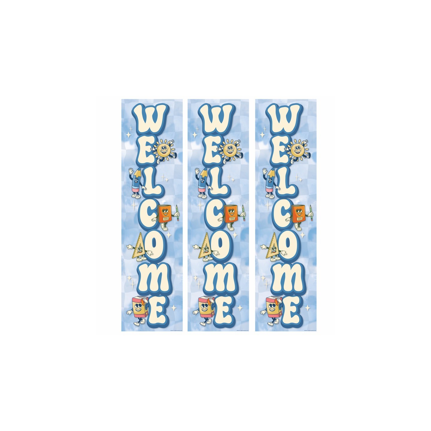 Eureka® S'Cool Era Classroom Banner, 12" x 45", Pack of 3