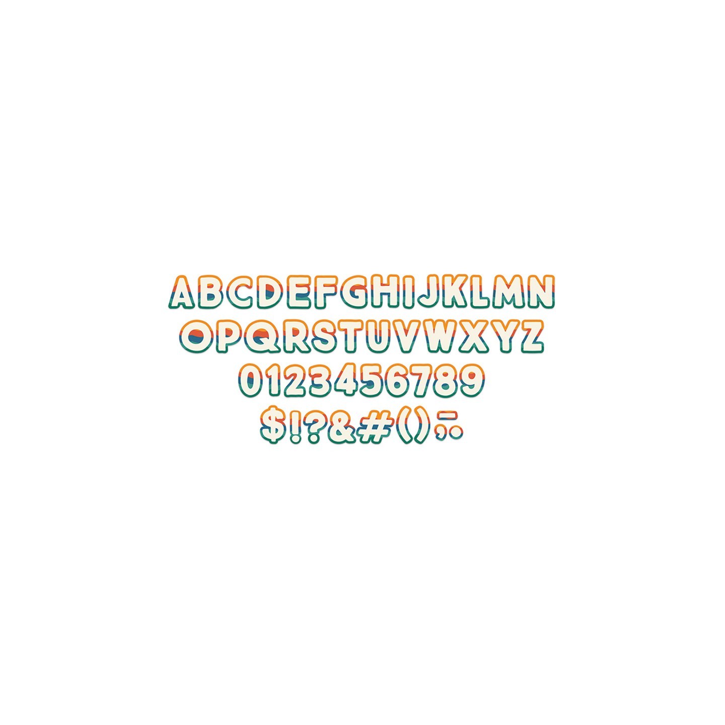 Eureka® Adventurer Deco Letters, 179 Characters