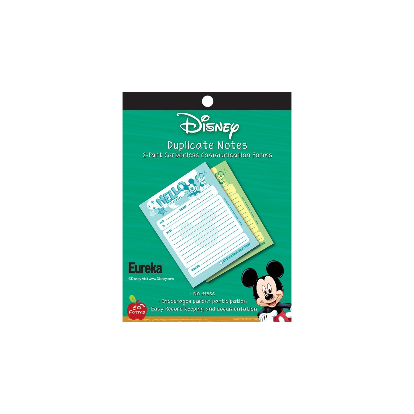 Eureka® Mickey® Hello Duplicate Notes, Pack of 50