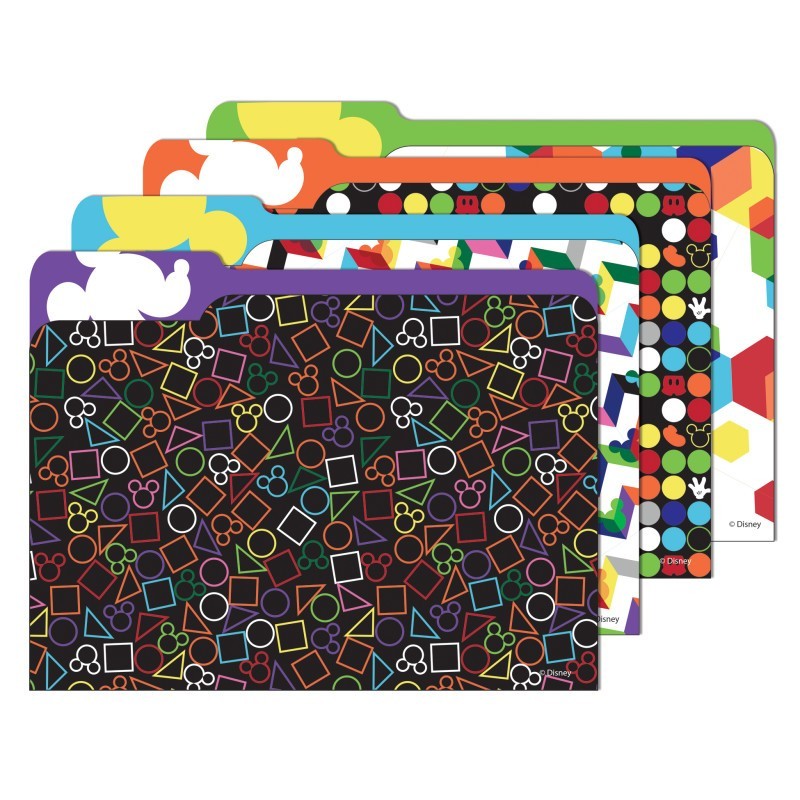 Eureka® Geo Mickey® File Folders, Pack of 4
