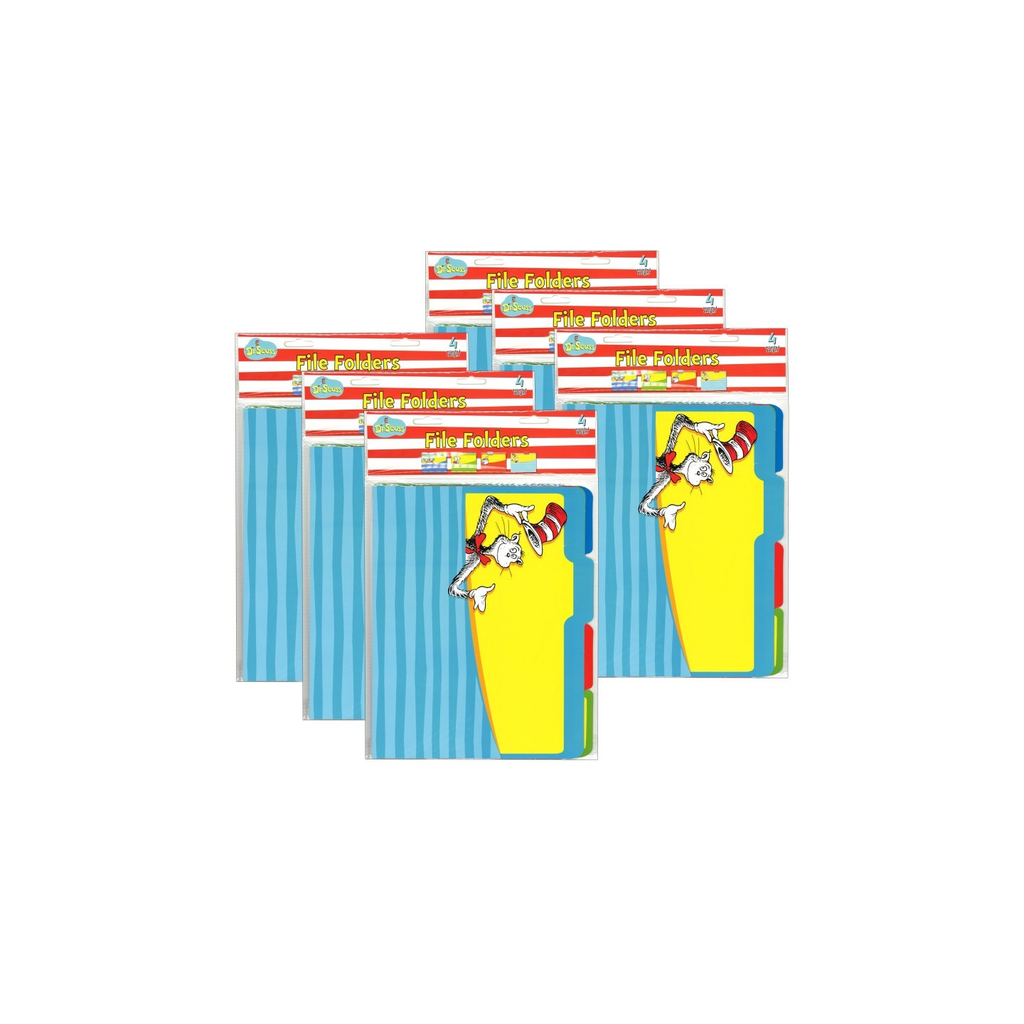 Eureka® Dr. Seuss™ Classic File Folders, 4 Per Pack, 6 Packs