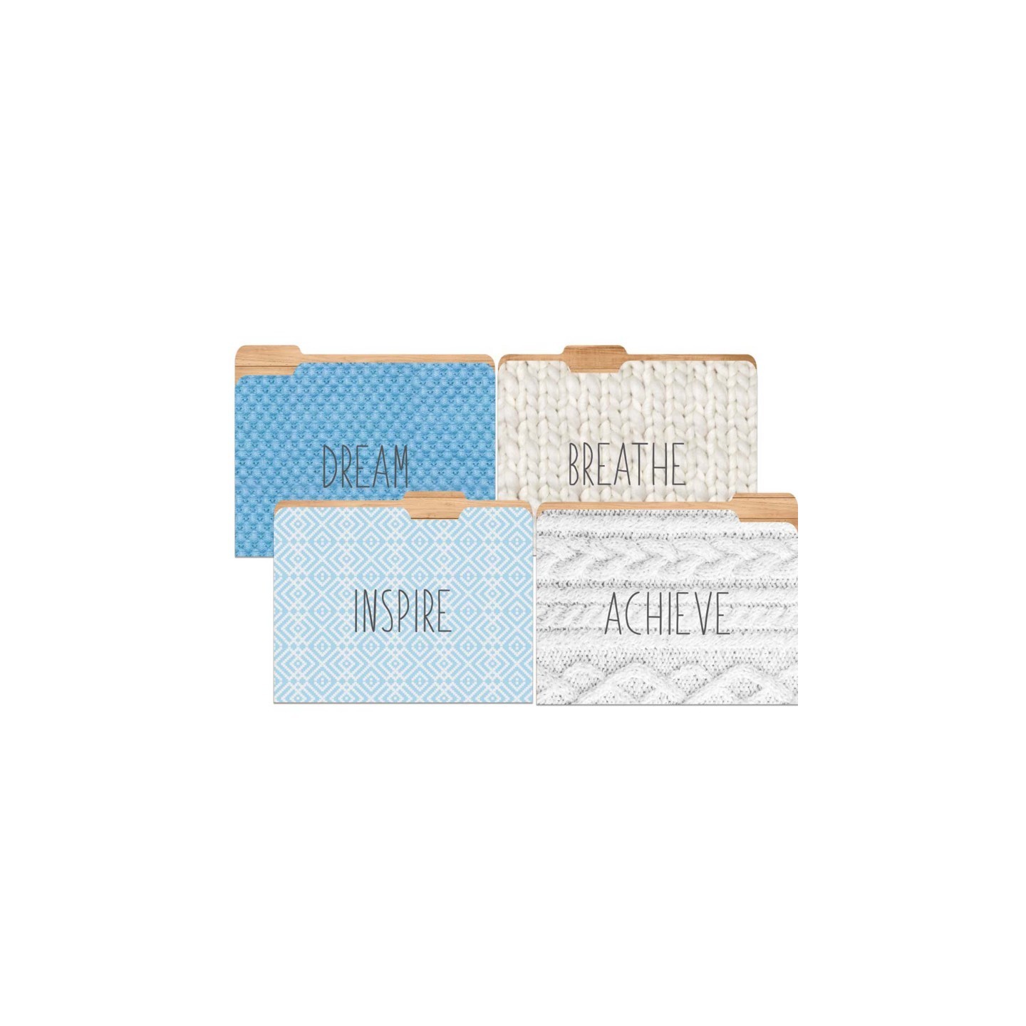 Eureka® A Close-Knit Class File Folders, Pack of 4