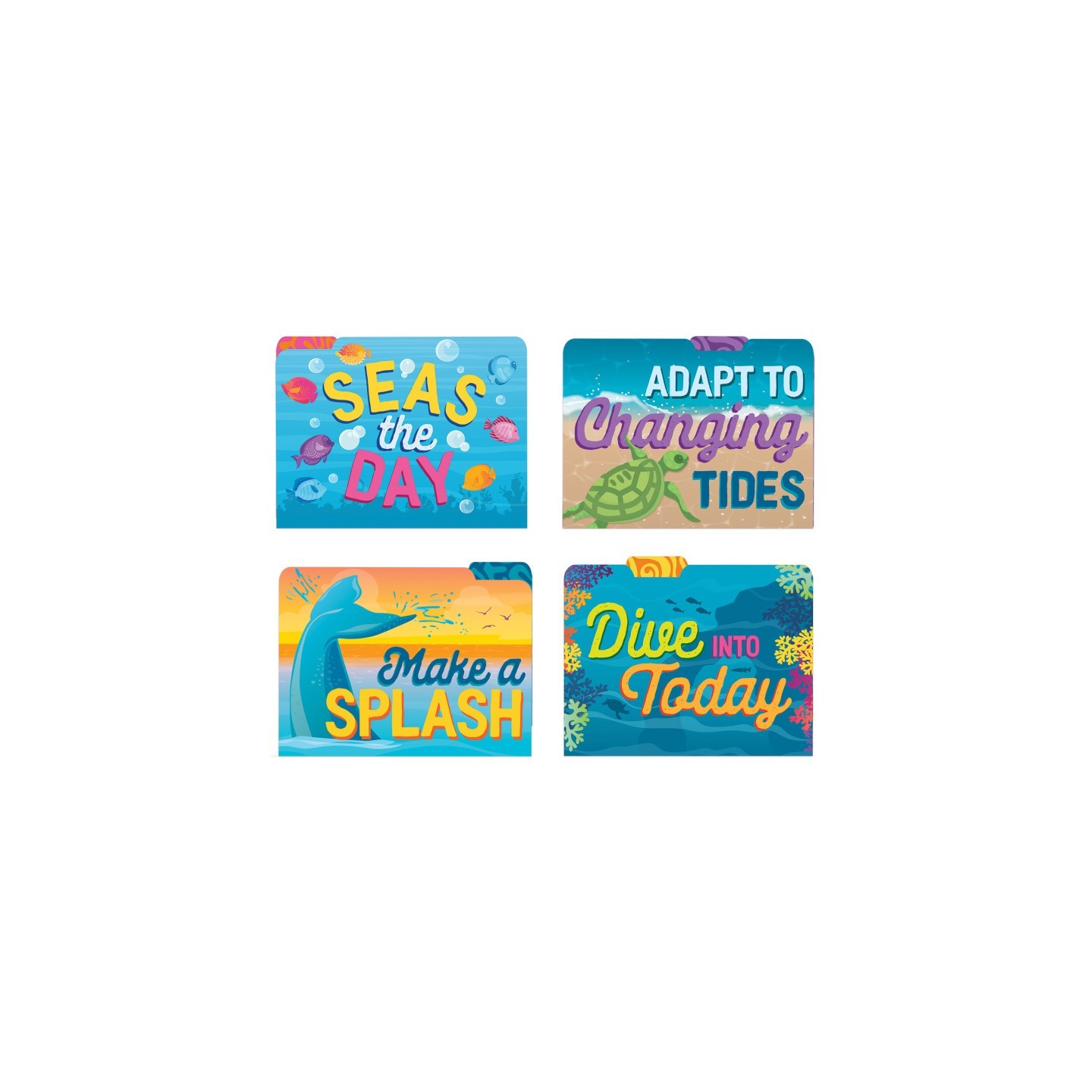 Eureka® Seas the Day File Folders, Pack of 4