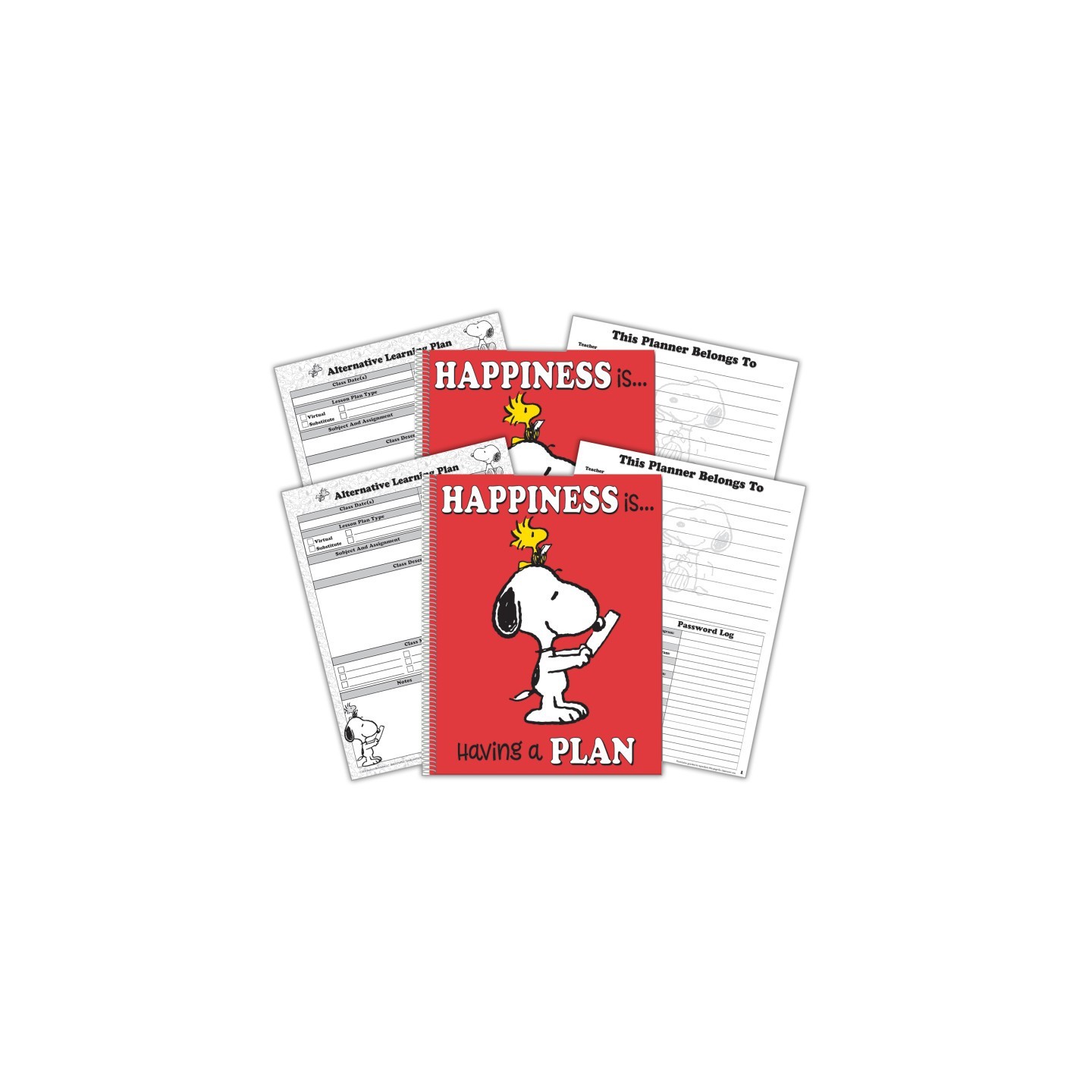 Eureka® Peanuts® Lesson Plan & Record Book, Pack of 2