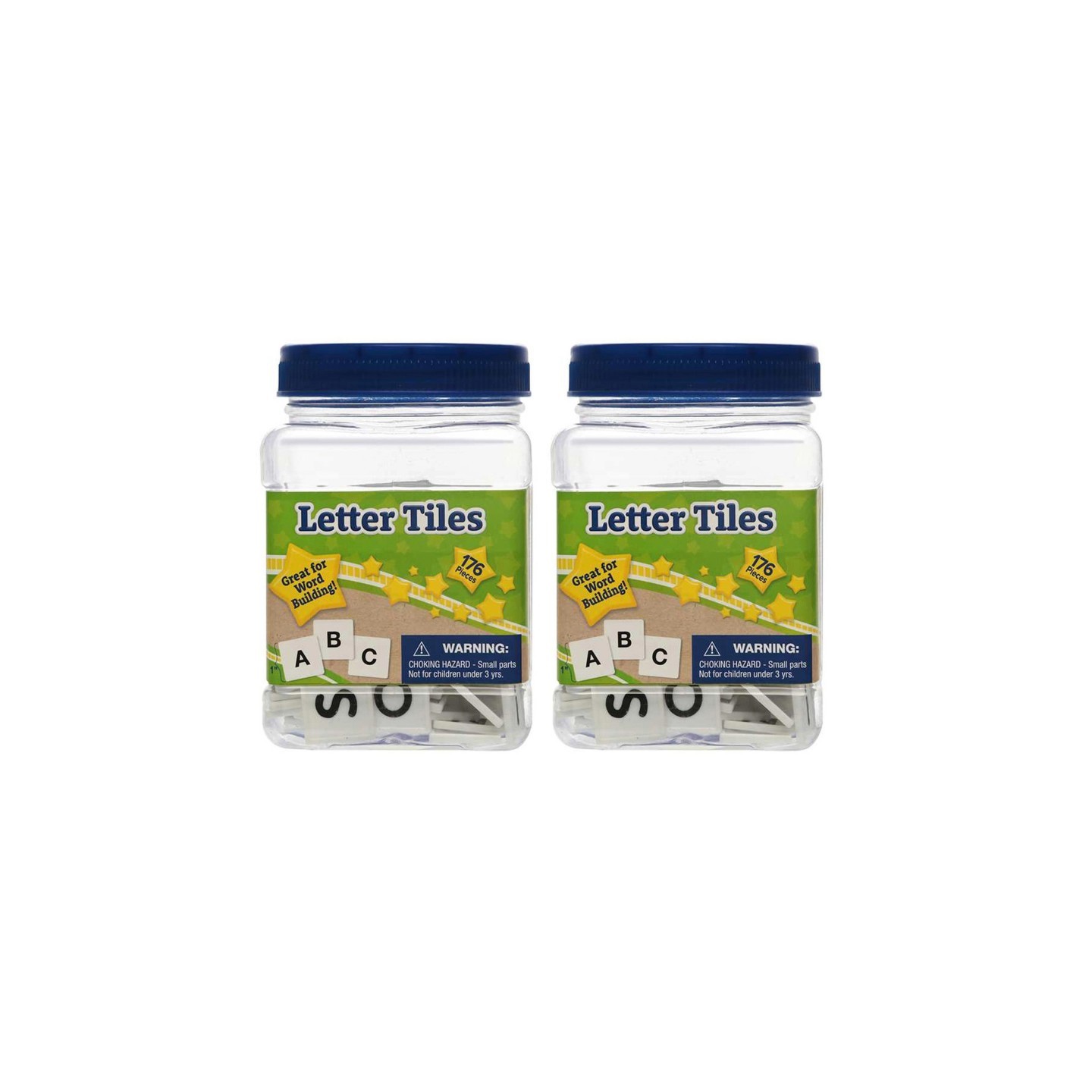 Eureka® Tub of Letter Tiles, 176 Per Pack, 2 Packs