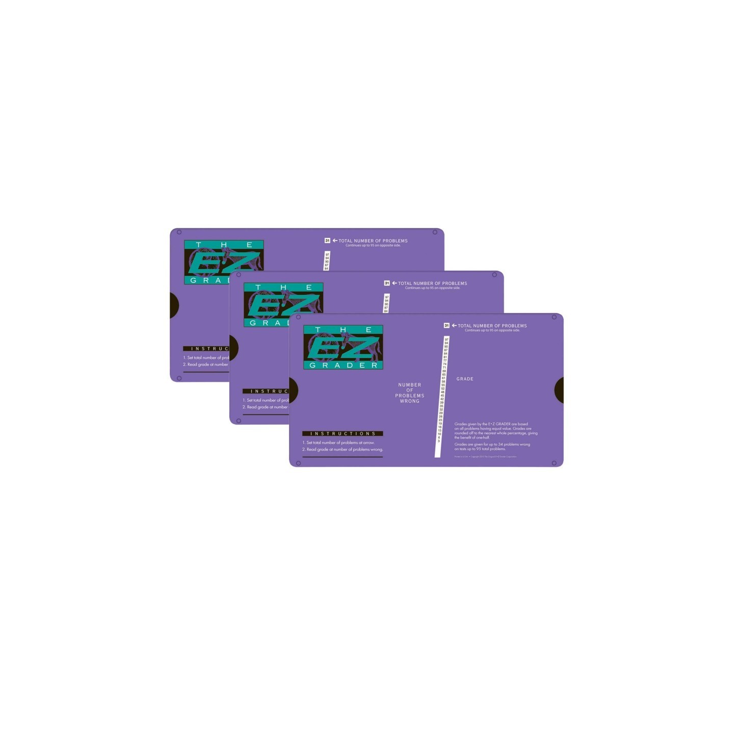 Original E-Z Grader E-Z Grader, Purple, Pack of 3