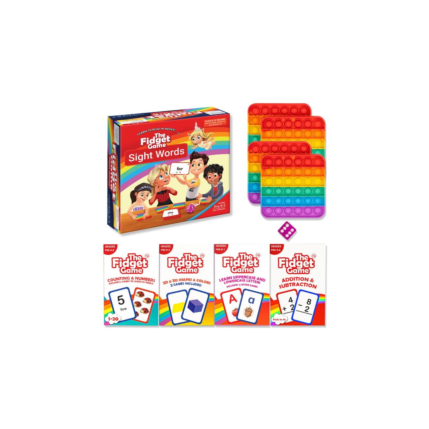 The Fidget Game Kindergarten Learning Bundle