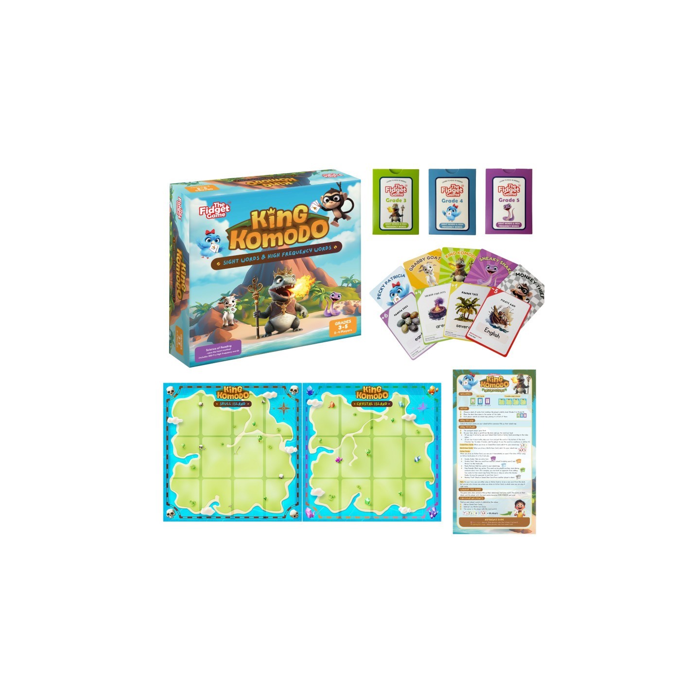The Fidget Game King Komodo Educational Game