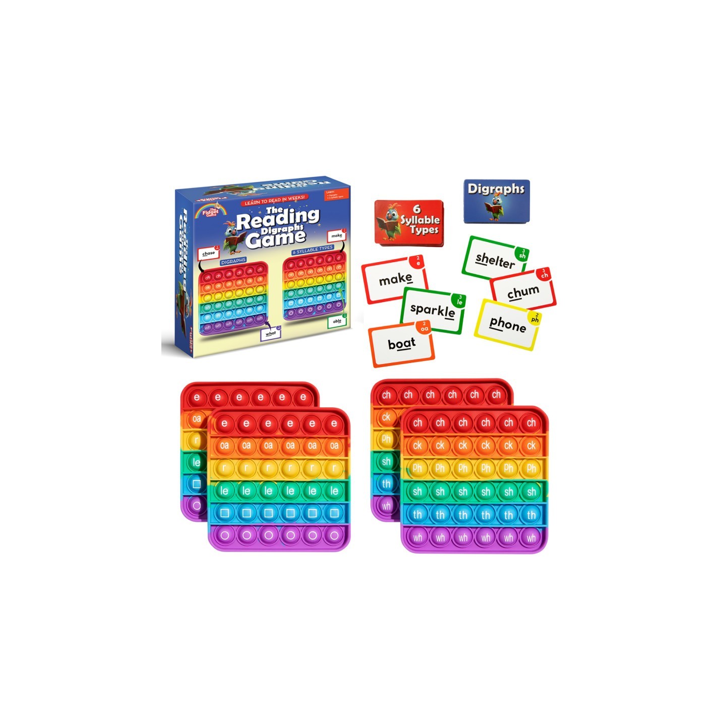 The Fidget Game The Reading Digraphs Game