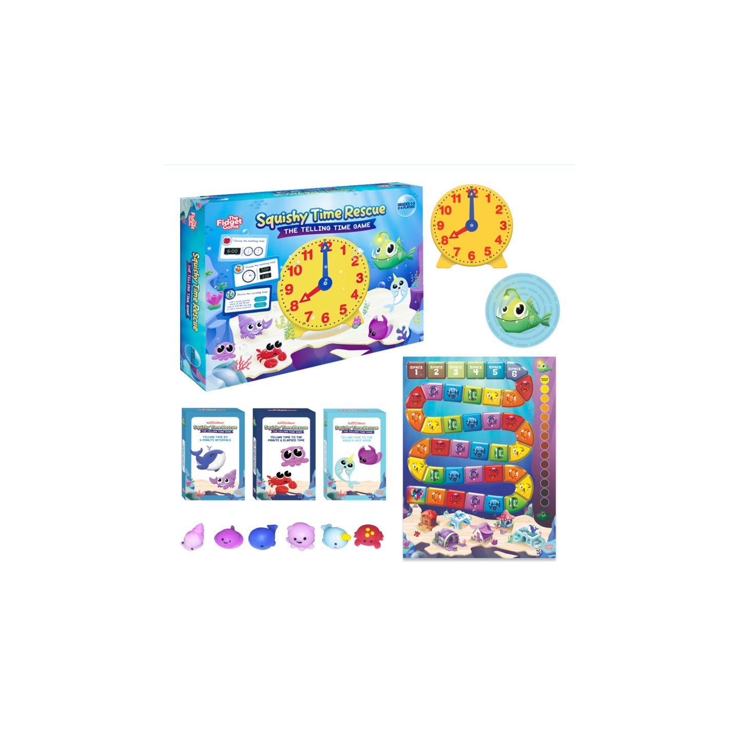 The Fidget Game Squishy Time Rescue, The Telling Time Game