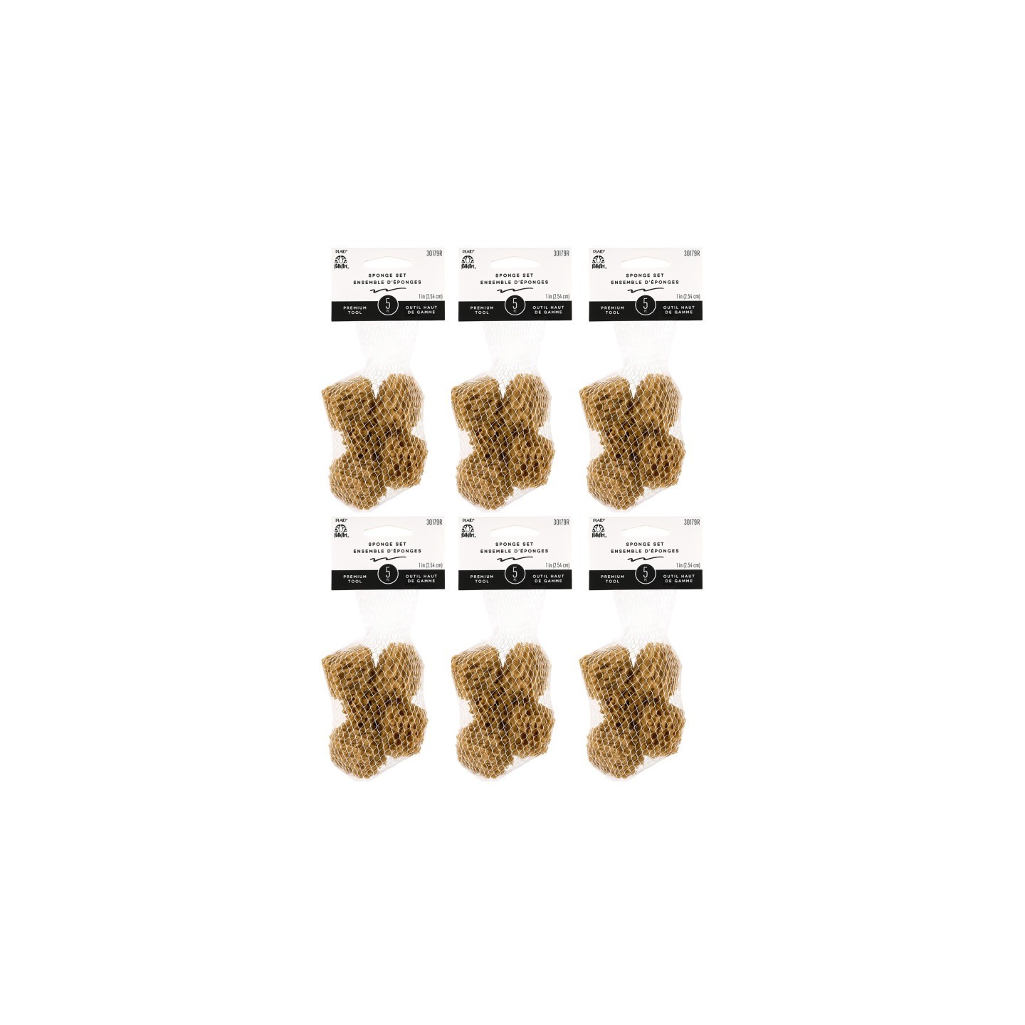 FolkArt Synthetic Sponge Value Pack, 5 Per Pack, 6 Packs