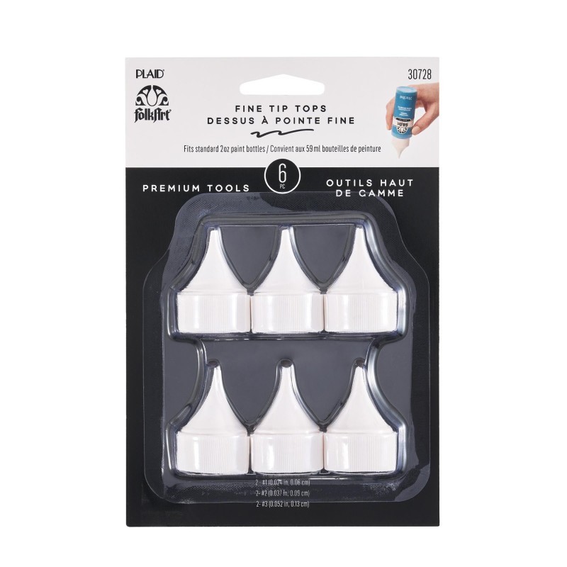 FolkArt Bottle Top Writer Tips Paint Tools, 6-Piece Set