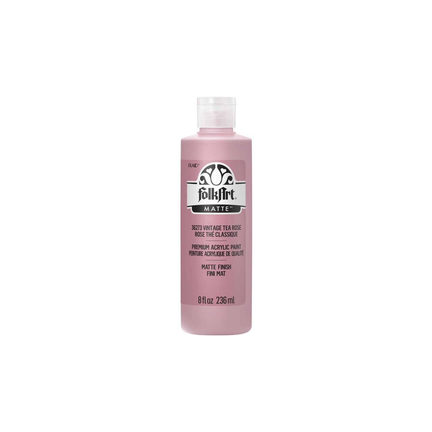 FolkArt Acrylic Paint Matte, 8oz., Vintage Tea Rose