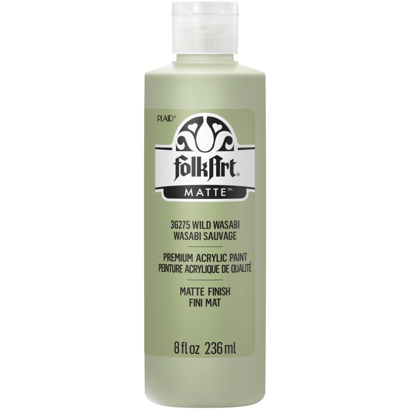 FolkArt Acrylic Paint Matte, 8oz., Wild Wasabi