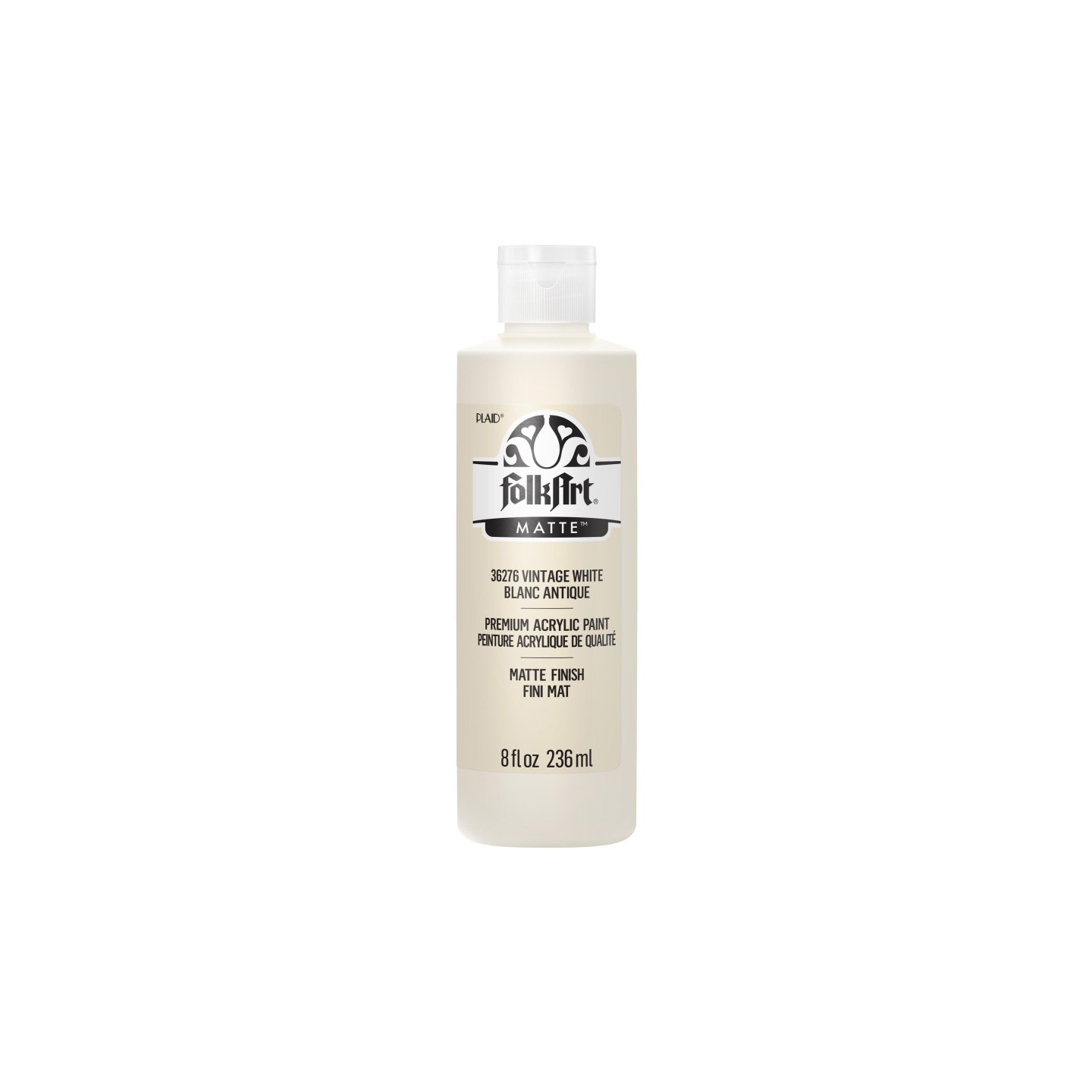 FolkArt Acrylic Paint Matte, 8oz., Vintage White