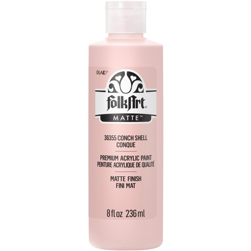 FolkArt Acrylic Paint Matte, 8oz., Conch Shell