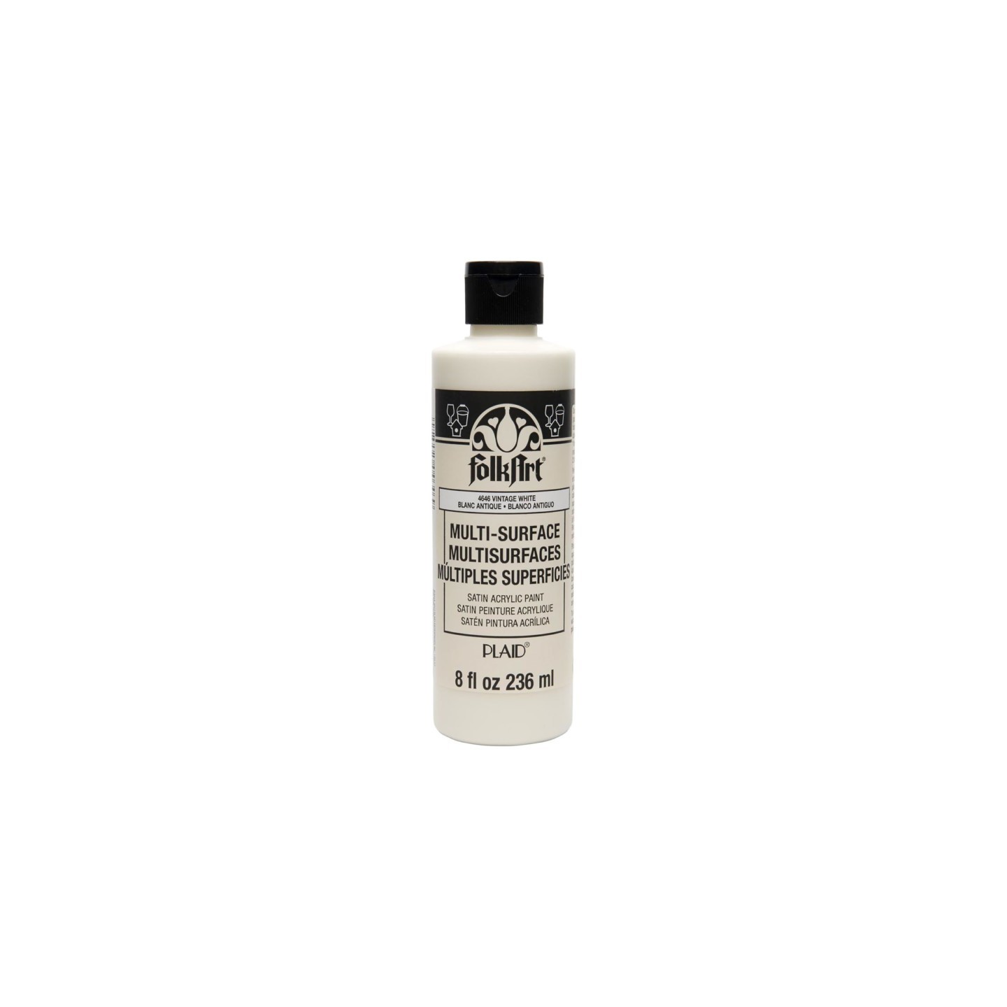 FolkArt Acrylic Paint Multi-Surface Satin, 8oz., Vintage White