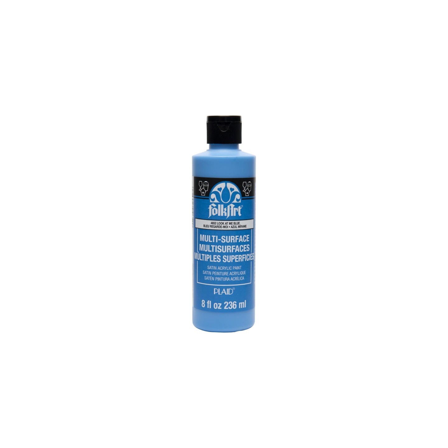 FolkArt Acrylic Paint Multi-Surface Satin, 8oz., Look At Me Blue