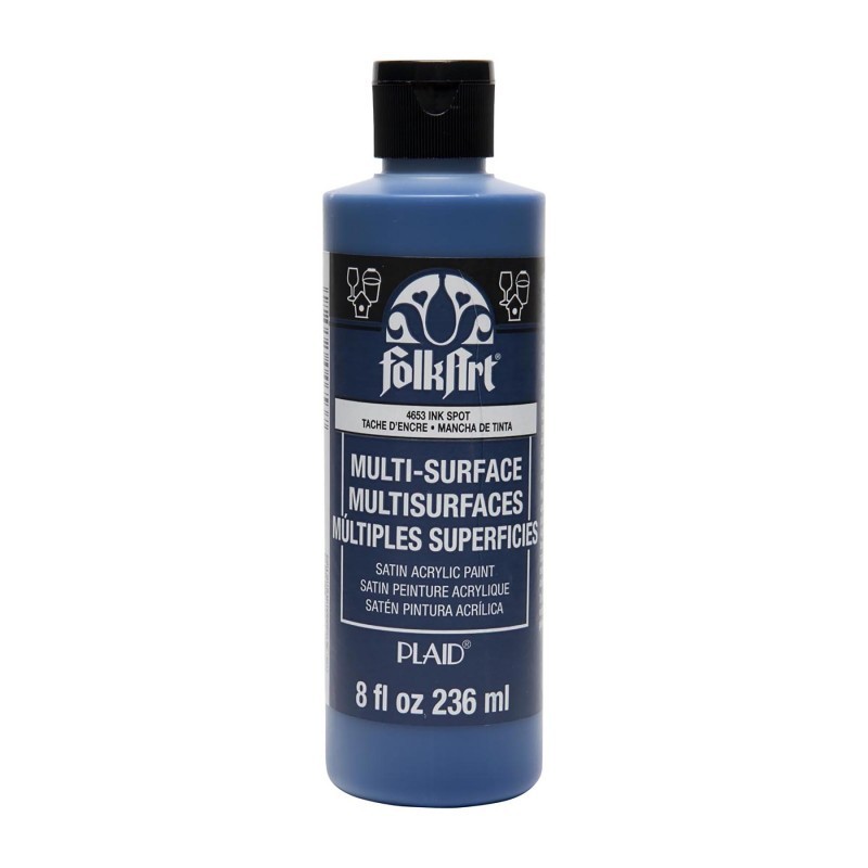 FolkArt Acrylic Paint Multi-Surface Satin, 8oz., Ink Spot