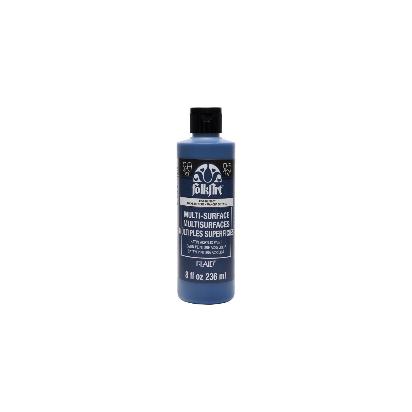 FolkArt Acrylic Paint Multi-Surface Satin, 8oz., Ink Spot