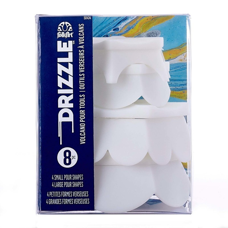 FolkArt Drizzle Volcano Pour Tool Set, 8-Piece Set