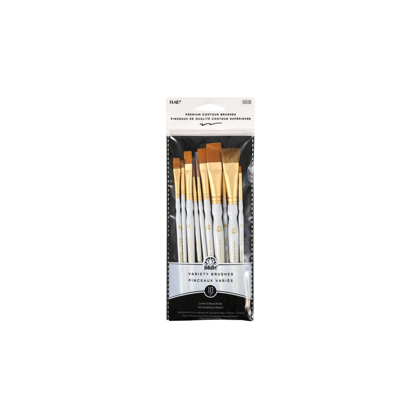 FolkArt Artist Variety Brush Set, 10-Piece Set