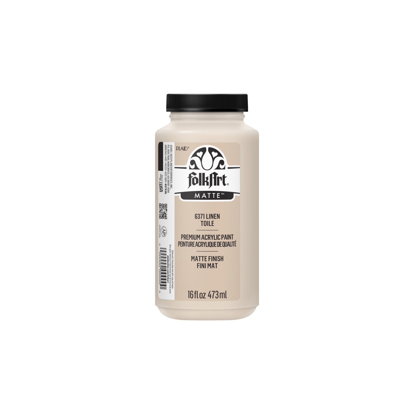 FolkArt Acrylic Paint Matte, 16oz., Linen