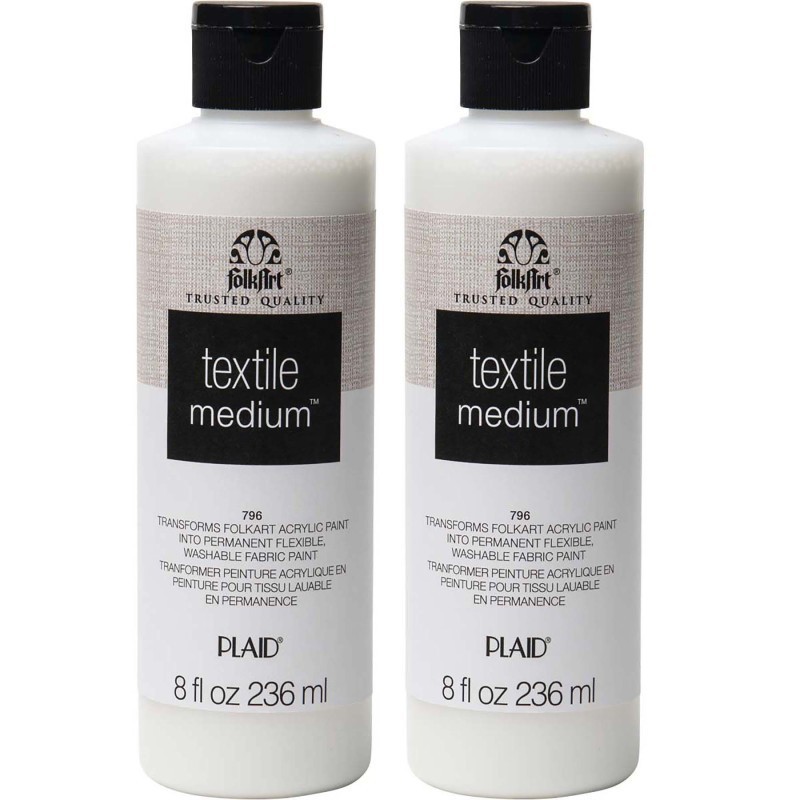 FolkArt Textile Medium, 8oz., Pack of 2