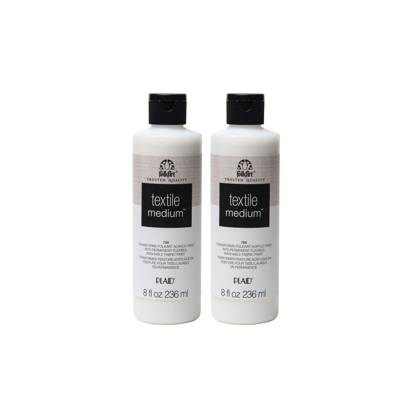 FolkArt Textile Medium, 8oz., Pack of 2
