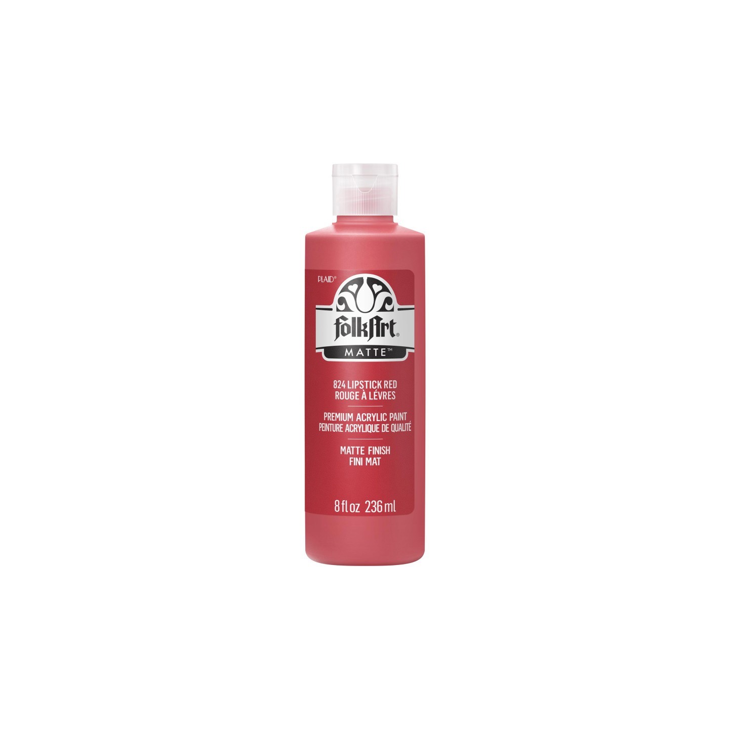 FolkArt Acrylic Paint Matte, 8oz., Lipstick Red