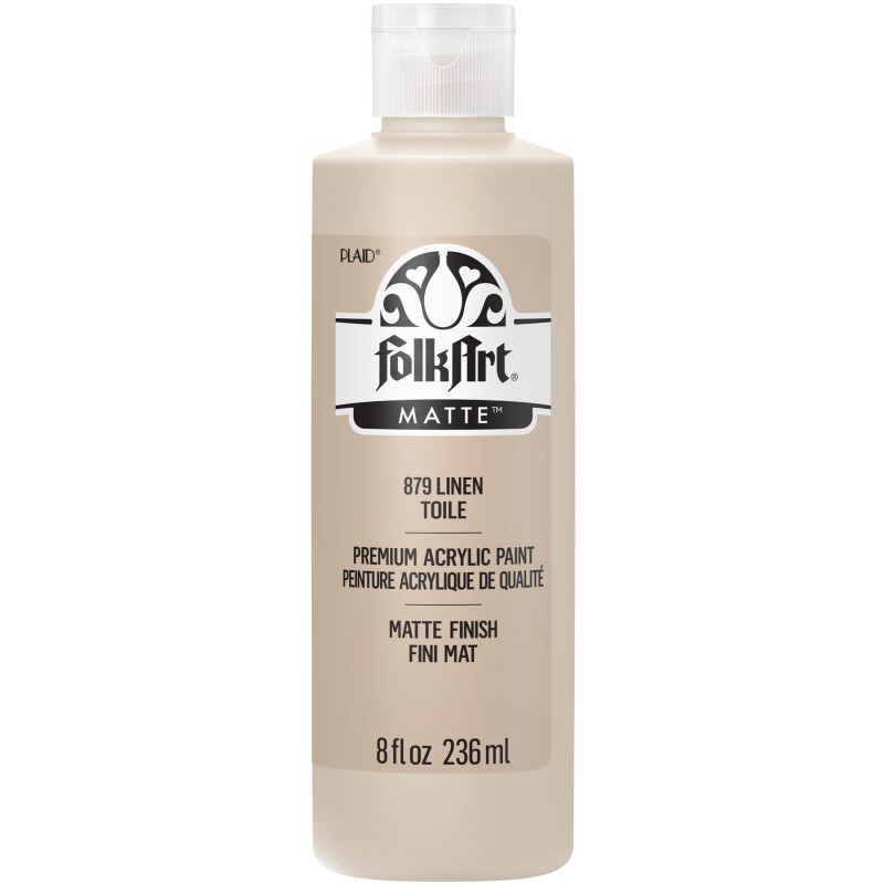 FolkArt Acrylic Paint Matte, 8oz., Linen