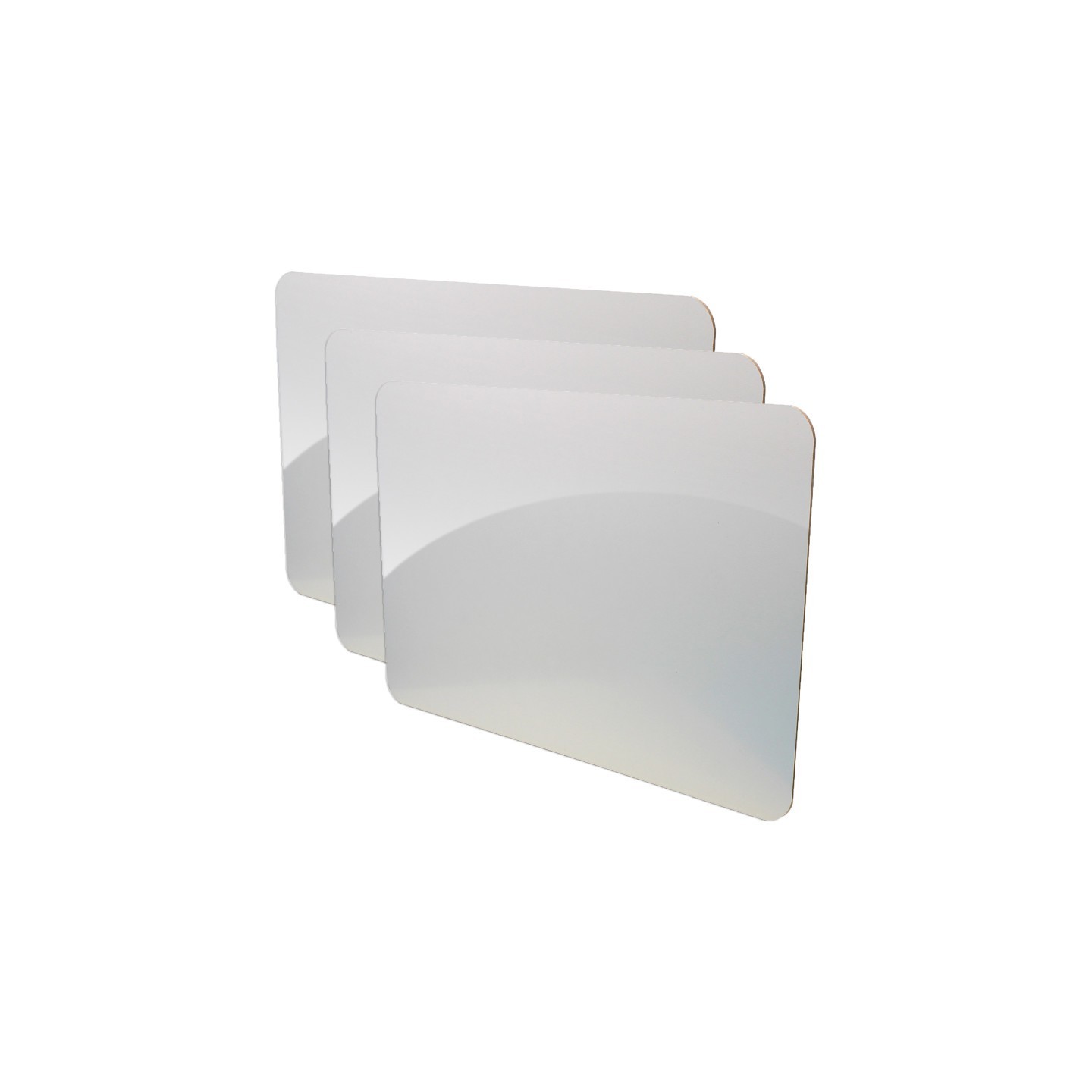 Flipside Products Dry Erase Board, 12" x 18", Pack of 3