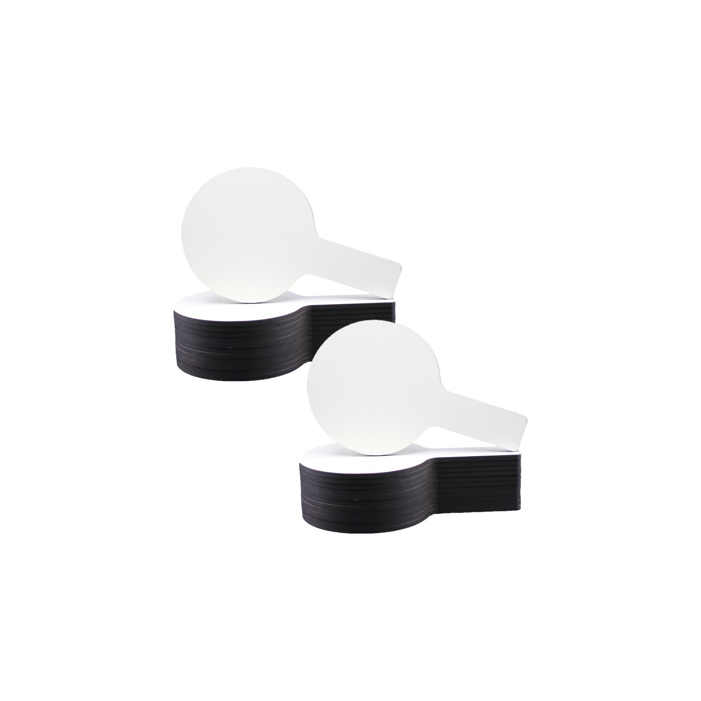 Flipside Products Mini Dry Erase Answer Paddles, 5" x 9", 12 Per Pack, 2 Packs