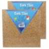Flipside Products Natural Cork Tiles, 12" x 12", 4 Per Pack, 2 Packs