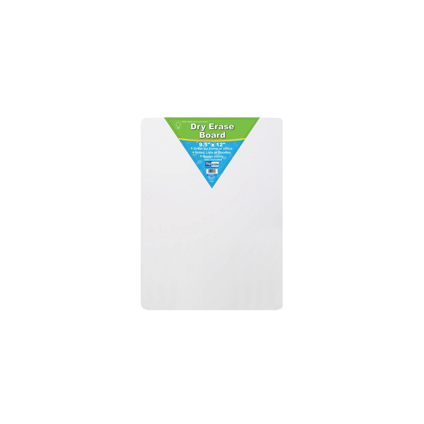 Flipside Products Dry Erase Board, 9.5" x 12"