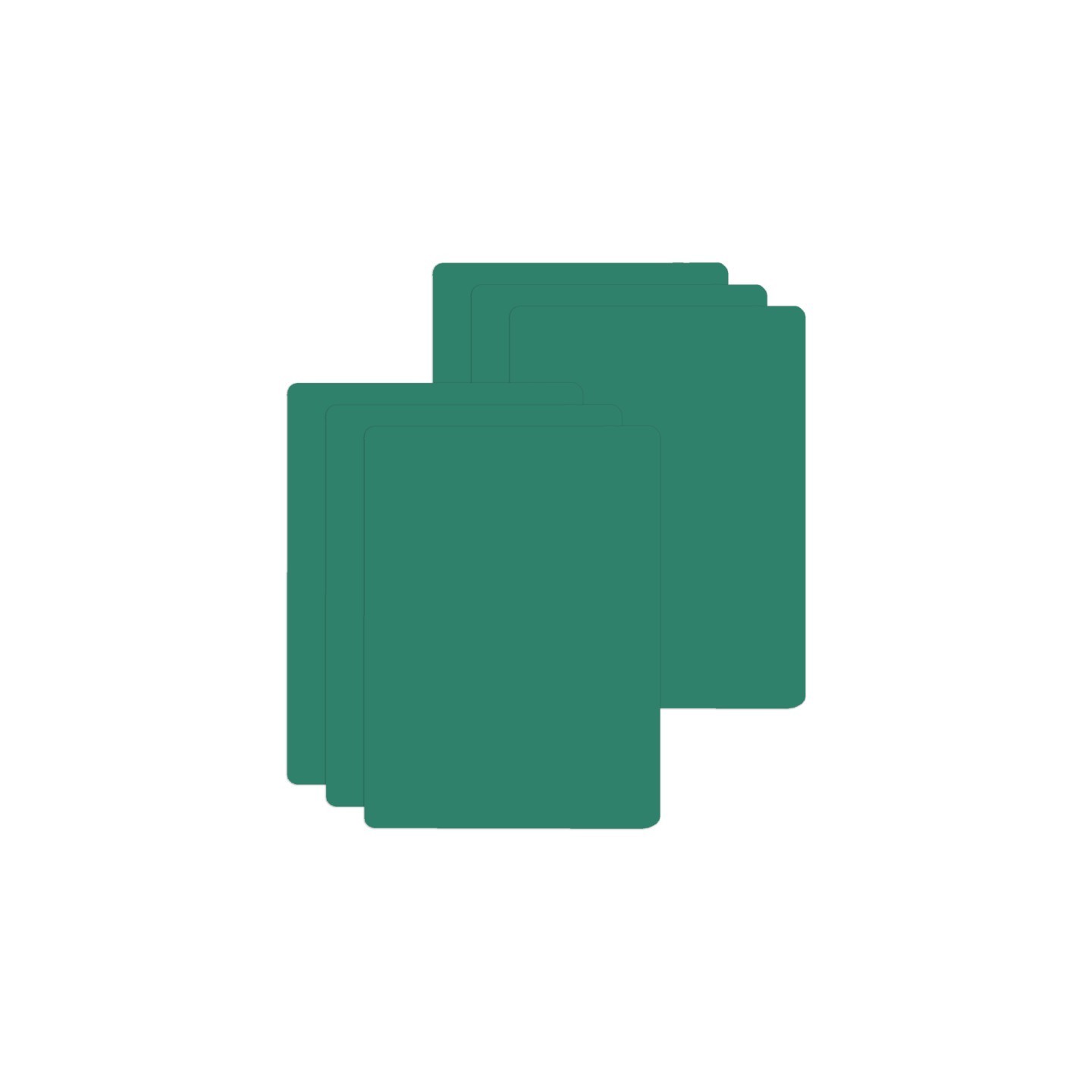 Flipside Products Green Chalk Board, 9.5" x 12", Pack of 6