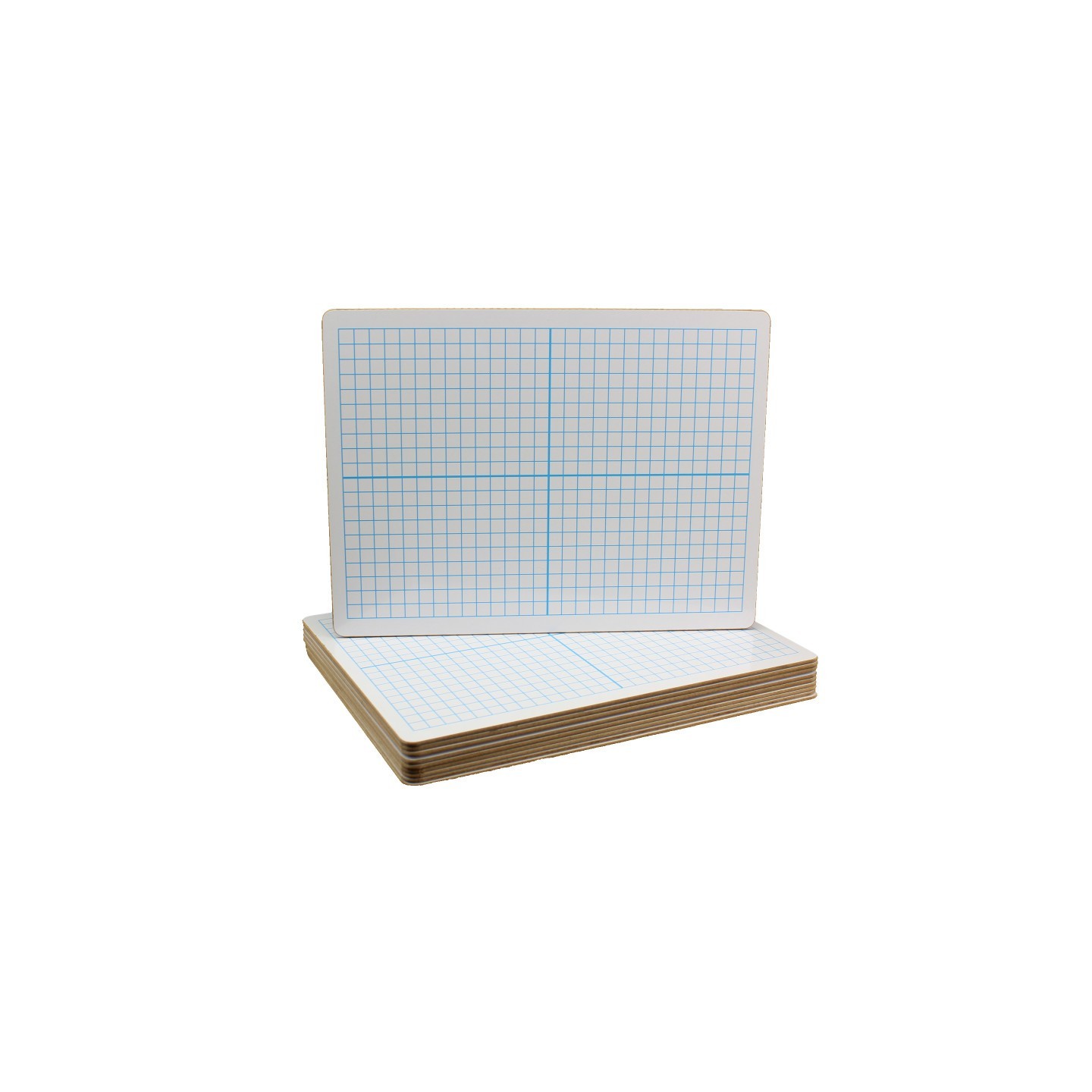 Flipside Products X Y Axis Dry Erase Board, Dual Sided, 9"W x 12"L, Pack of 12